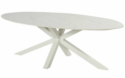 Xander Oval alu ceramic table .