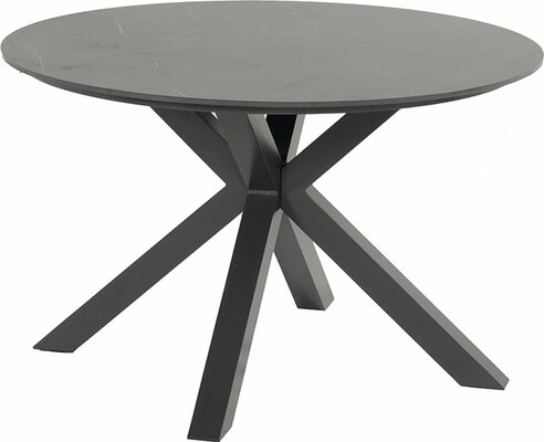 Xander Round Alu Ceramic table Antraciet